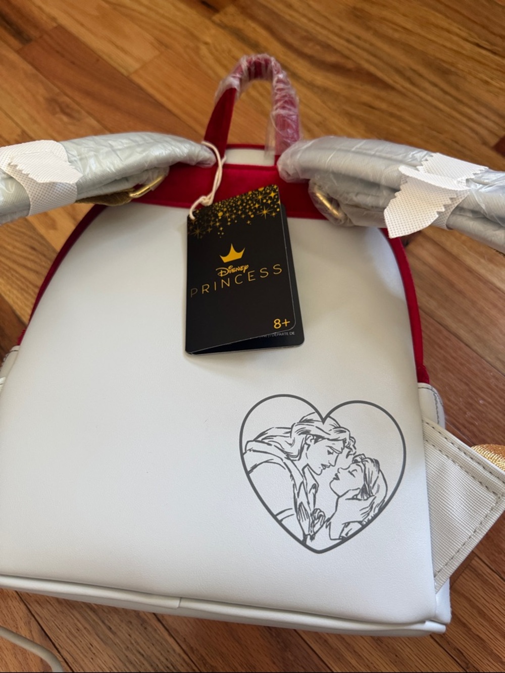 NWT Loungefly Disney Beauty and the Beast Stained Glass Portrait Mini Backpack - Picture 9 of 14